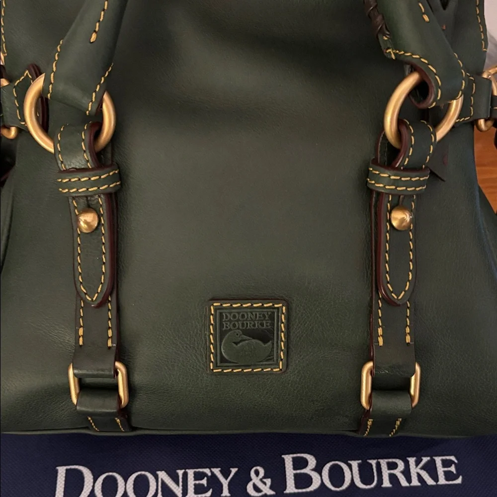 NWT Dooney & Bourke Florentine Micro Satchel in Ivy - Picture 5 of 8